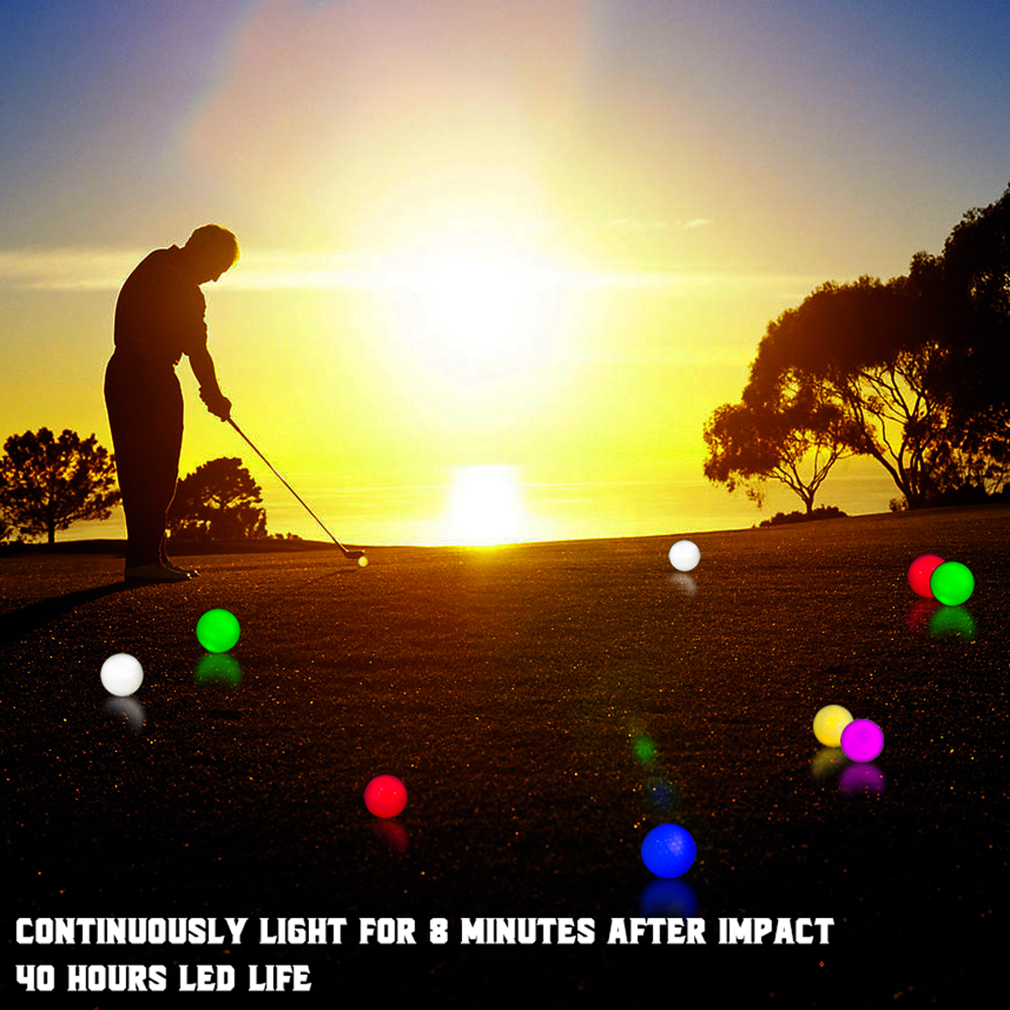 THIODOON  LED Golf Balls for Night Sports (6 Pack)