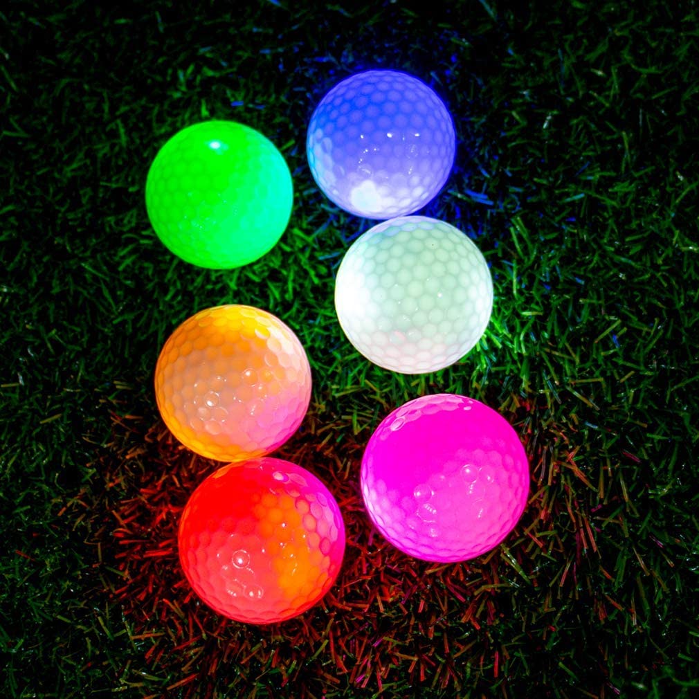 THIODOON  LED Golf Balls for Night Sports (6 Pack)