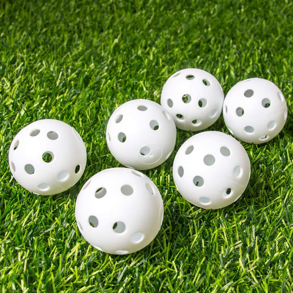 THIODOON 40mm Hollow Plastic Golf Training Balls( White )