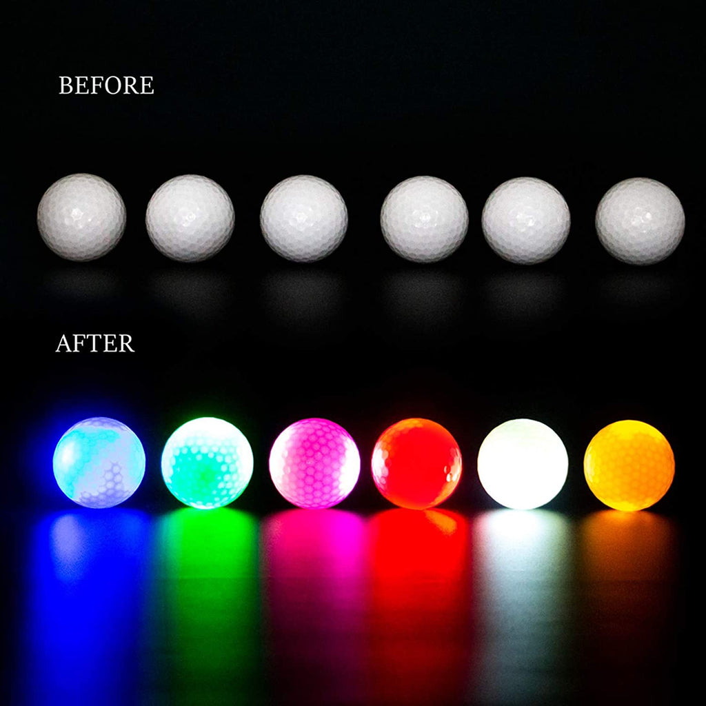 THIODOON LED Golf Balls for Night Sports (12 Pack)